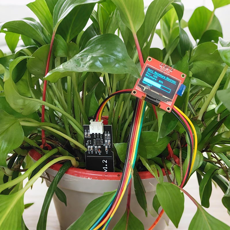 Gikfun مجس رطوبة التربة السعوي من جيكفون مقاوم للتآكل للكشف عن الرطوبة لأردوينو لري الحدائق (عبوة من 2 قطعة) EK1940 - Image 2